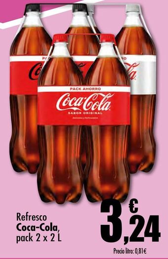 UDACO Coca-Cola Refresco pack 2 x 2 L oferta