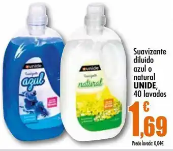 UDACO Unide Suavizante diluido azul o natural 40 lavados oferta