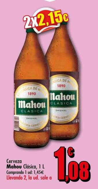 Unide Supermercados Cerveza Mahou Clasica oferta