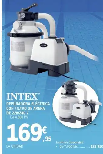 E.Leclerc Intex Depuradora Eléctrica Con Filtro De Arena De 220/240 V oferta