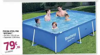 E.Leclerc Bestway Piscina Steel Pro 259 x 170 x 61 cm 2.300 litros oferta