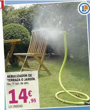 E.Leclerc Nebulizador De Terraza O Jardín De 75 cm de alto oferta