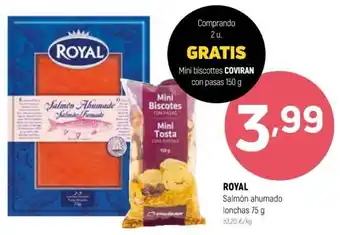 Coviran Royal Salmón ahumado lonchas 75 g oferta