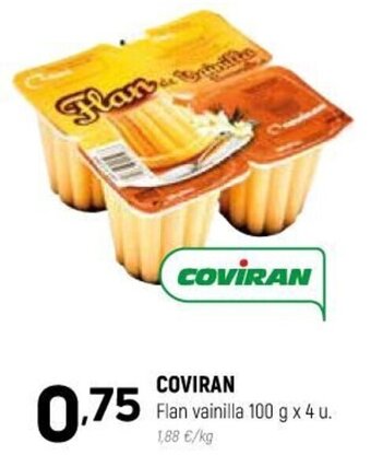 Coviran Coviran Flan vainilla 100 g x 4 u. oferta