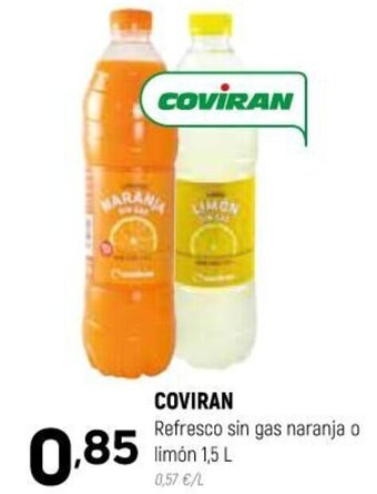 Coviran Coviran Refresco sin gas naranja o limón 1.5 L oferta