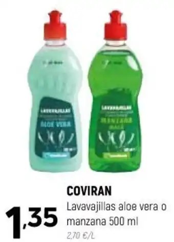 Coviran Coviran Lavavajillas aloe vera o manzana 500 ml oferta