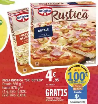 E.Leclerc Dr. Oetker Pizza Rústica 575 g oferta