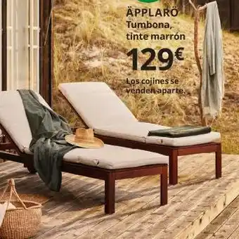 IKEA Äpplarö Tumbona tinte marrón oferta