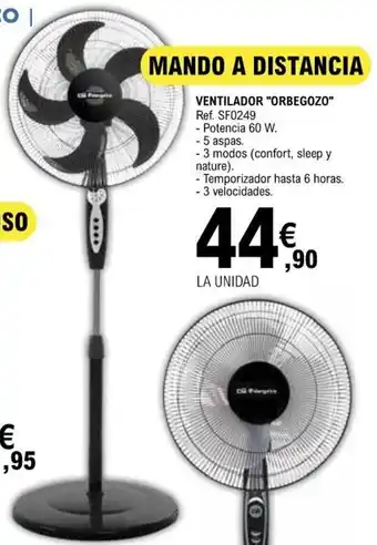 E.Leclerc Orbegozo Ventilador 60 W oferta
