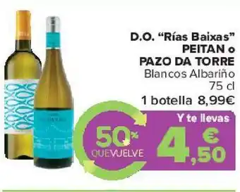 Carrefour D.o "rías baixas" peitan o pazo da torre oferta