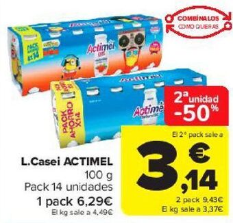 Carrefour L.casei actimel oferta