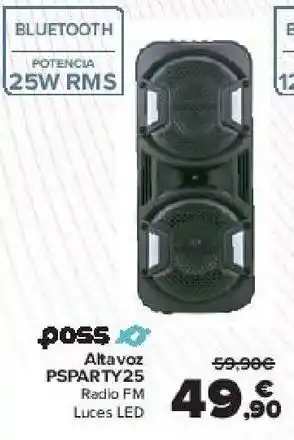 Carrefour Poss altavoz psparty 25 oferta