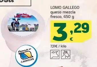 HiperDino Queso mezcla lomo gallego oferta