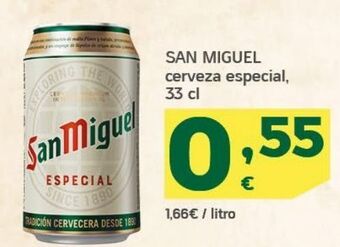 HiperDino Cerveza especial san miguel oferta