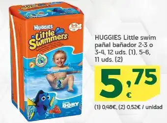 HiperDino Little swim pañal bañador huggies oferta