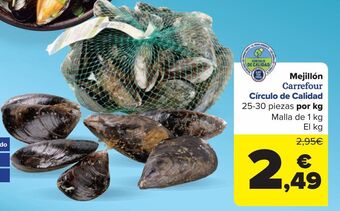 Carrefour Mejillón carrefour círculo de calidad oferta