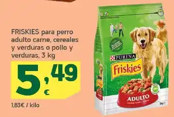 HiperDino Para perros friskies oferta