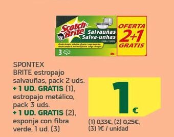 HiperDino Estropajo spontex oferta