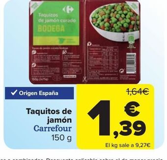 Carrefour Taquitos de jamón carrefour oferta