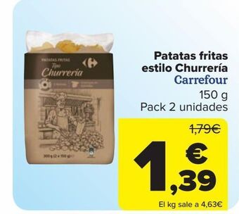 Carrefour Patatas fritas estilo churrería carrefour oferta