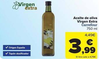 Carrefour Aceite de oliva virgen extra carrefour oferta