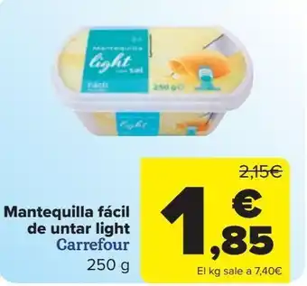 Carrefour Mantequilla fácil de untar light carrefour oferta