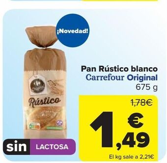 Carrefour Pan rústico blanco carrefour original oferta
