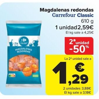 Carrefour Magdalenas redondas carrefour classic oferta