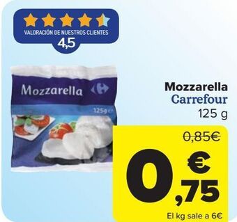 Carrefour Mozzarella carrefour oferta