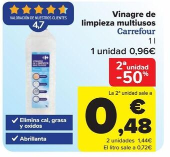 Carrefour Vinagre de limpieza multiusos carrefour oferta