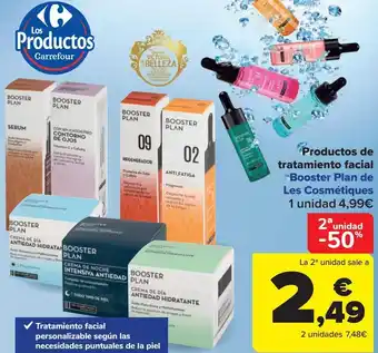 Carrefour Productos de tratamiento facial booster plan de les cosmétiques oferta