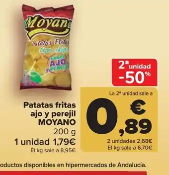 Patatas fritas`ajo y perejil moyano