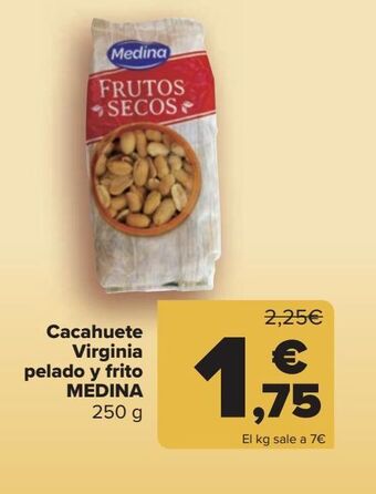 Carrefour Cacahuete virginia pelado y frito medina oferta