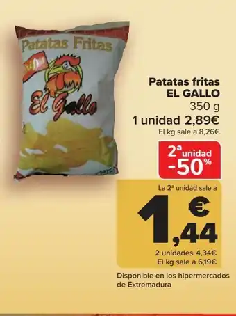 Carrefour Patatas fritas el gallo oferta