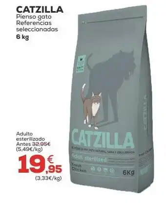 Kiwoko Pienso gato catzilla oferta