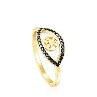 Tous Anillo ojo de plata vermeil y espinelas motivo oso tous good vibes oferta