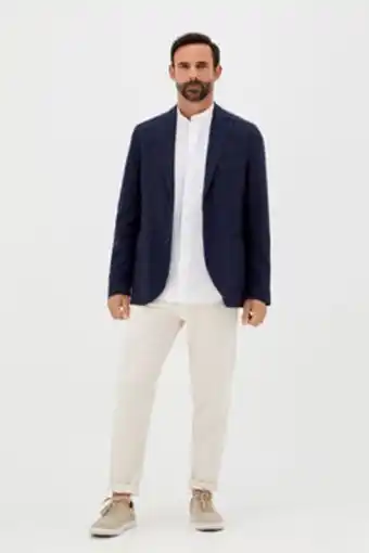 Cortefiel Blazer de lino delave oferta