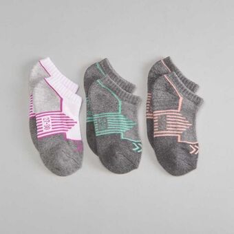 Pack 3 calcetines tobilleros gris mkl