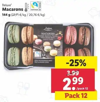 Lidl Deluxe® Macarons 144 g Pack 12 oferta