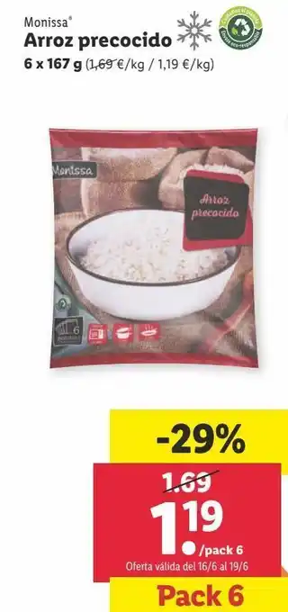 Lidl Arroz monissa oferta