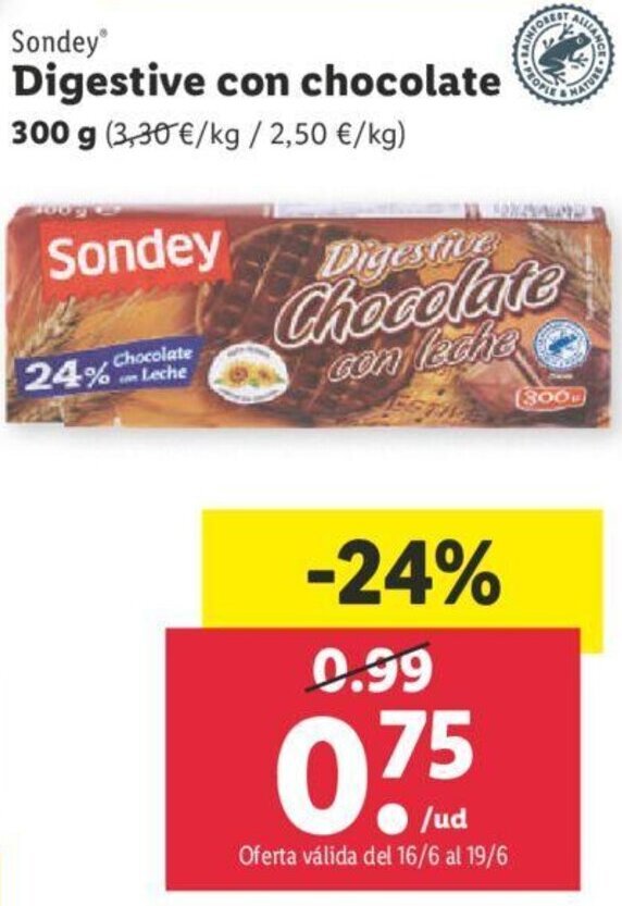 El precio y las condiciones de Lidl están en el catálogo o el sitio web