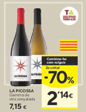 Caprabo LA Picossa Gamma de vins senyalada oferta