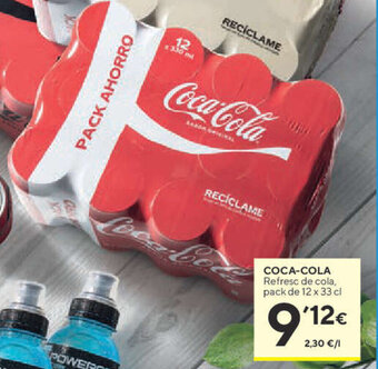 Caprabo Coca Cola Refresc de cola pack de 12 x 33 cl oferta