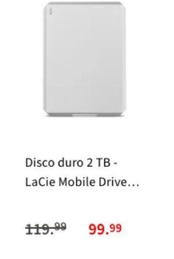 MediaMarkt Disco duro 2 TB Lacie Mobile Drive oferta