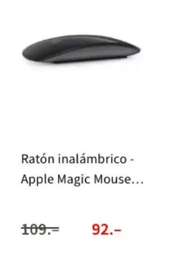 MediaMarkt Ratón inalámbrico Apple Magic Mouse oferta