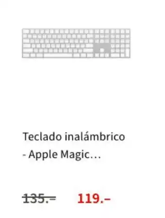 MediaMarkt Teclado inalámbrico Apple Magic oferta