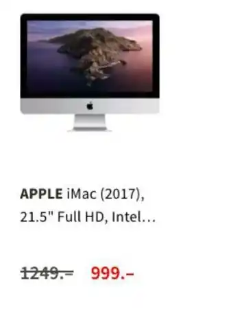 MediaMarkt Apple iMac (2017) 21.5" Full HD, Intel oferta