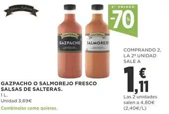 Supercor Gazpacho O Salmorejo Fresco Salsas De Salteras 1L oferta