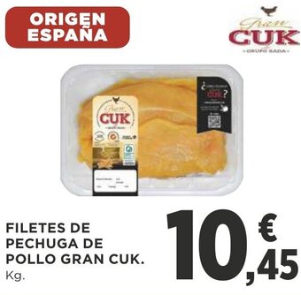 Supercor Filetes De Pechuga De Pollo Gran Cuk oferta