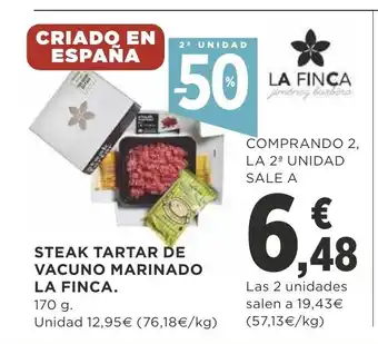 Supercor Steak Tartar De Vacuno Marinado La Finca 170g oferta